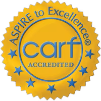 CARF accreditation seal